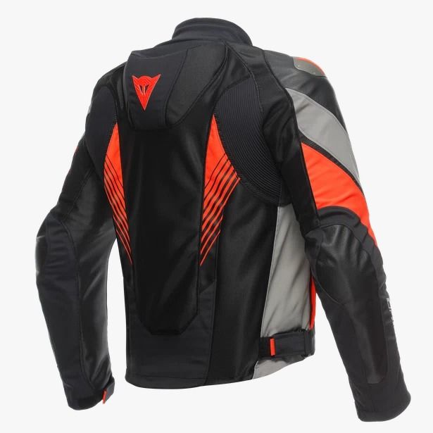 Dainese Super Rider 2 Absoluteshell Jacket Black Dark Gull Gray Fluo Red